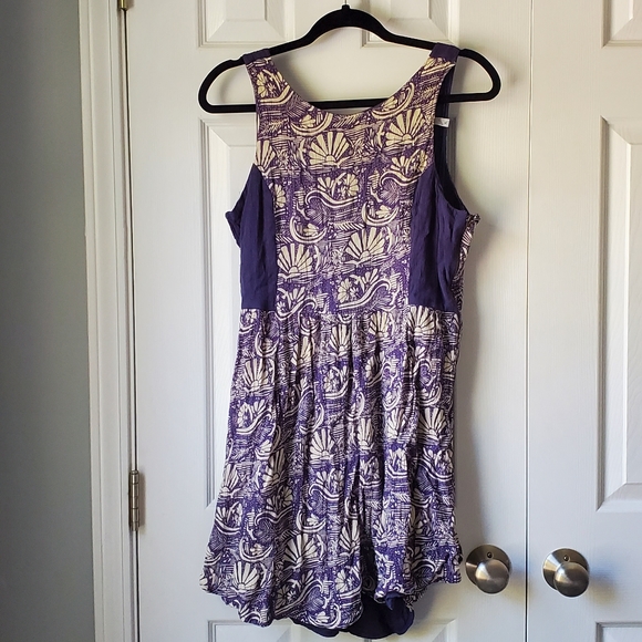 O'Neill Leah Gauze Woven Skater Dress Open Back - Picture 1 of 9